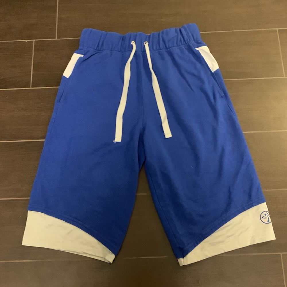 Zumba Small Blue Drawstring Shorts